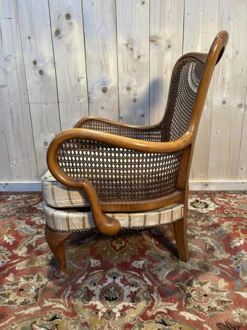 Bergère cannée en hêtre  style anglais