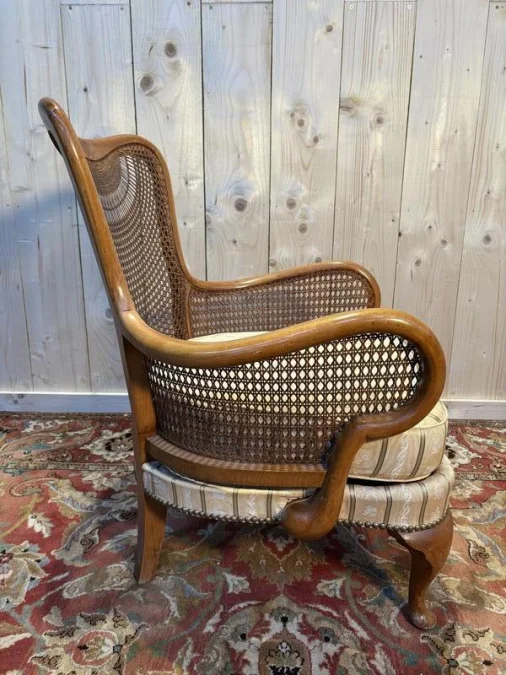 Bergère cannée en hêtre  style anglais