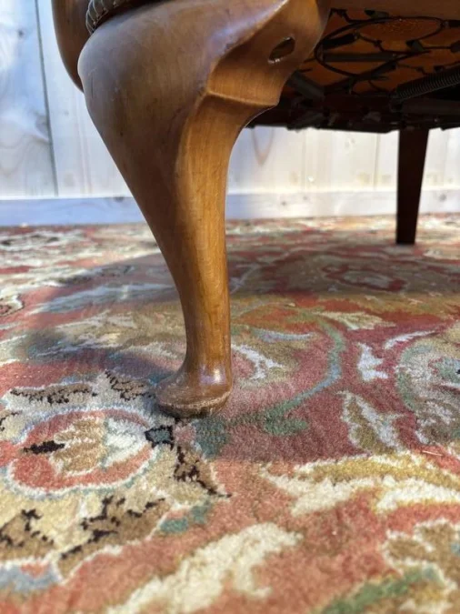 Bergère cannée en hêtre  style anglais