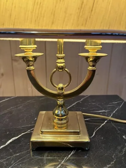 Ensemble de 2 lampes  en métal doré