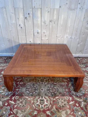 Table basse en merisier Léon Krier pour GIORGETTI