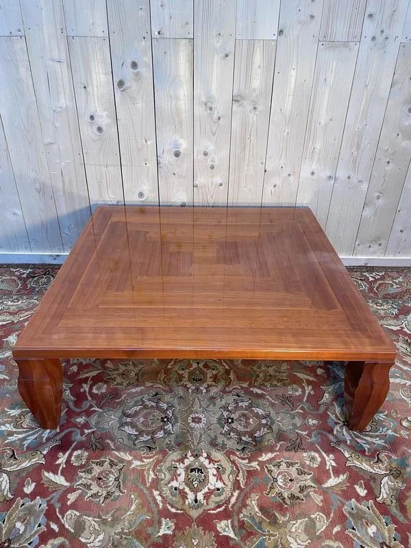 Cherry coffee table Léon Krier for Giorgetti