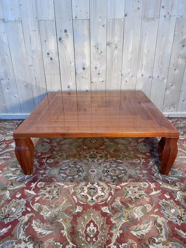 Cherry coffee table Léon Krier for Giorgetti