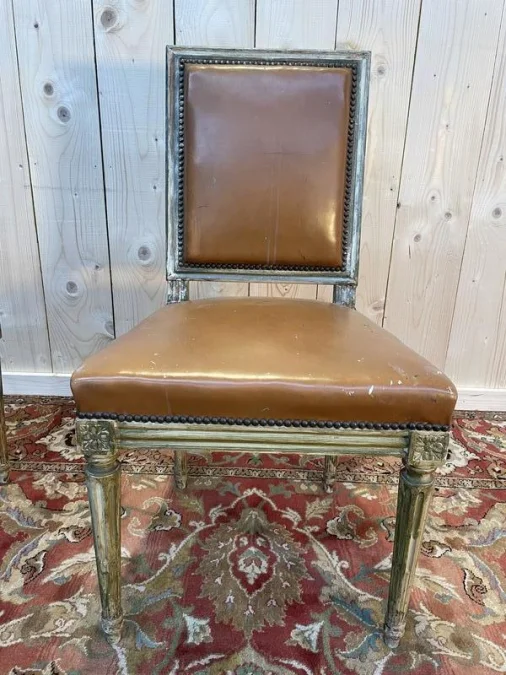 Suite of 4 Louis XVI style chairs