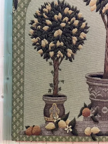 Tenture - Tapisserie aux motifs de citronniers provençal