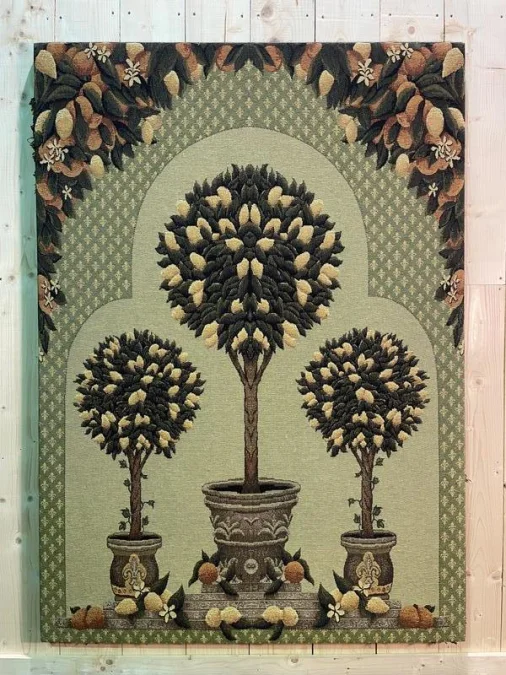 Tenture - Tapisserie aux motifs de citronniers provençal