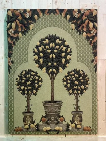 Tenture - Tapisserie aux motifs de citronniers provençal