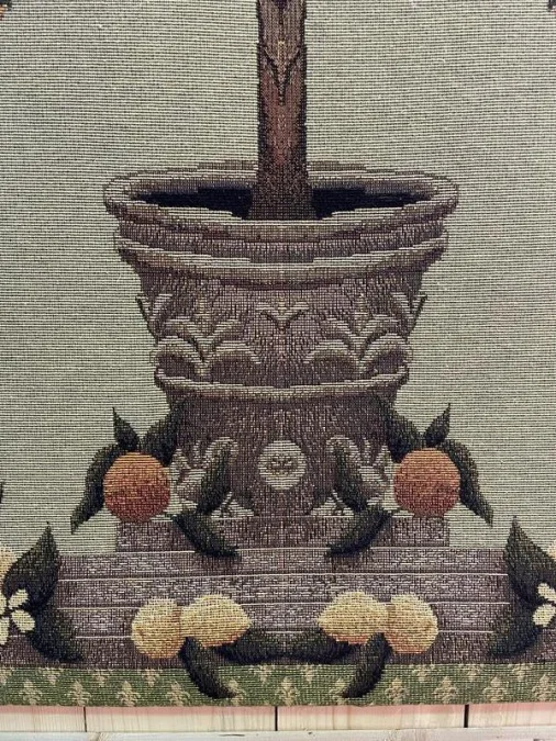 Tenture - Tapisserie aux motifs de citronniers provençal