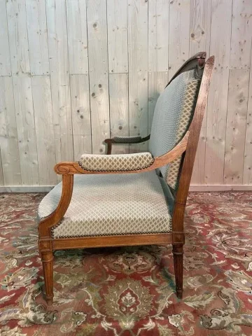 Sofa - Louis XVI Velvet Green Style Bank