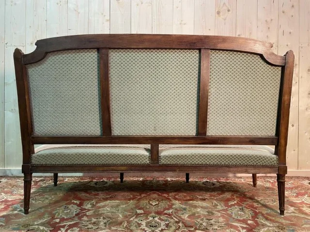 Sofa - Louis XVI Velvet Green Style Bank