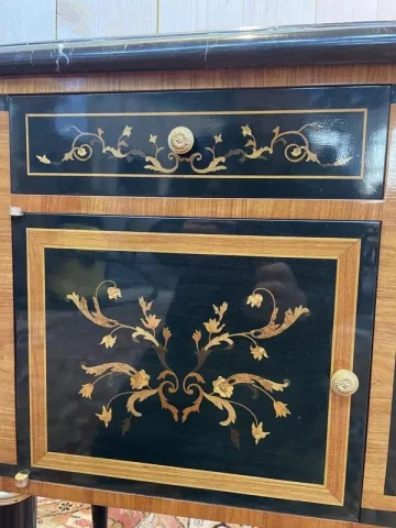 Pair of Louis XVI Jansen style chevet tables