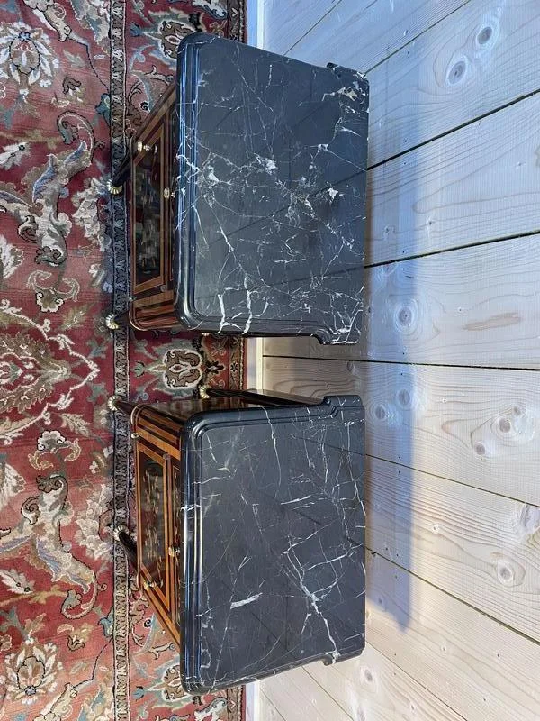 Pair of Louis XVI Jansen style chevet tables