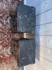 Pair of Louis XVI Jansen style chevet tables