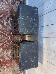 Pair of Louis XVI Jansen style chevet tables