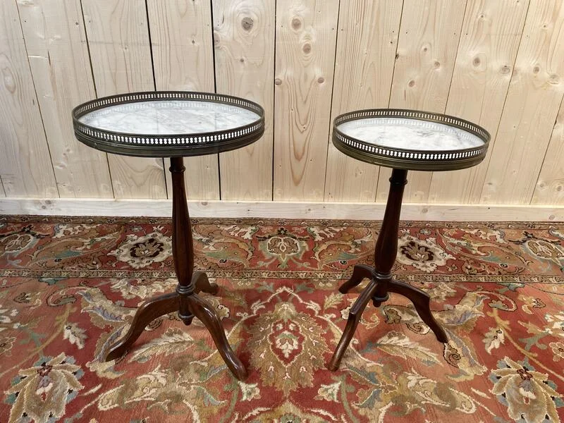 Paire de guéridon tripode style Louis XVI
