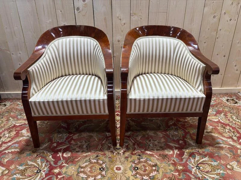 Pair of Bergales Bergales Bidermeier / Art Deco armchairs