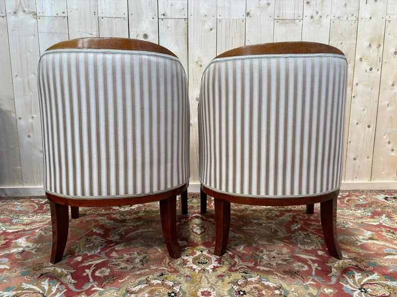 Pair of Bergales Bergales Bidermeier / Art Deco armchairs