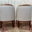 Paire de fauteuils bergères gondoles Bidermeier / Art Déco