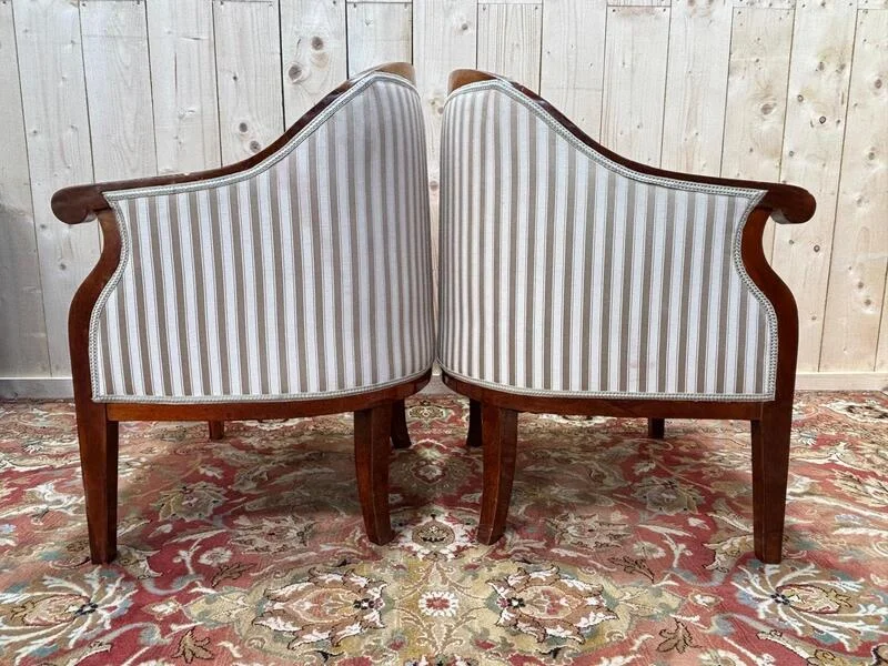 Pair of Bergales Bergales Bidermeier / Art Deco armchairs