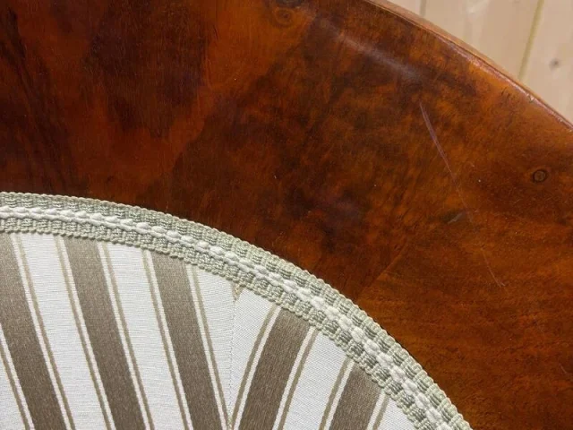 Paire de fauteuils bergères gondoles Bidermeier / Art Déco