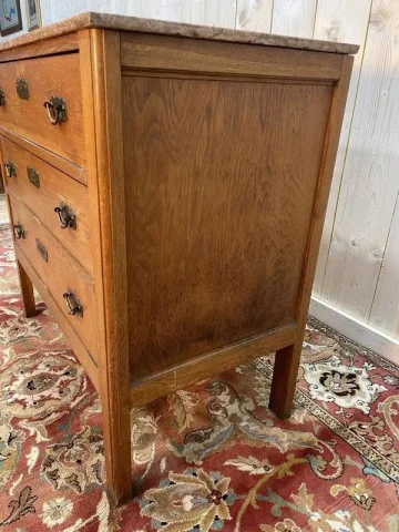 Commode chêne époque Art Déco - Art Nouveau