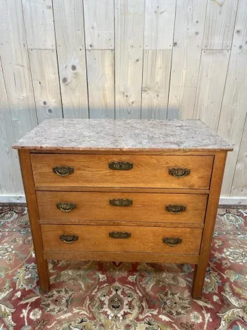 Commode chêne époque Art Déco - Art Nouveau