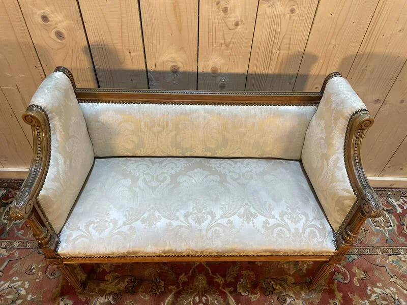 Louis XVI style entrance bench