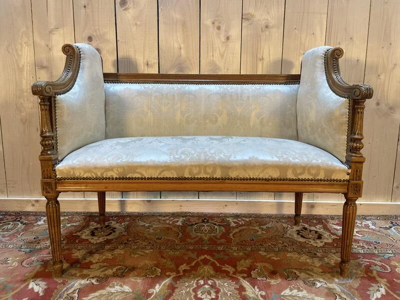 Louis XVI style entrance bench