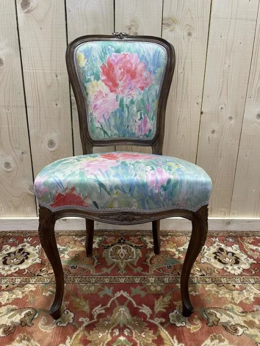 Continuation of 6 Louis Philippe chairs in Rossi Fleuri