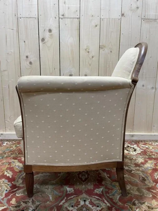 Bergère époque Art Déco en acajou