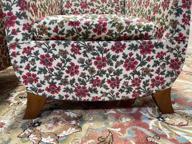 Pair of Art Deco / Vintage Flower Bergers Armchairs