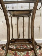 Gold and glass input console