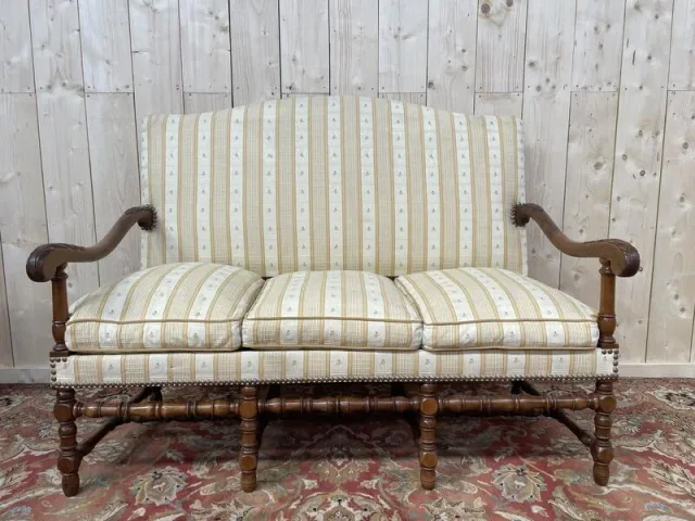 Bench - Louis XIII sofa in walnut