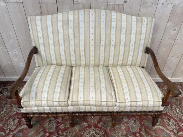 Bench - Louis XIII sofa in walnut