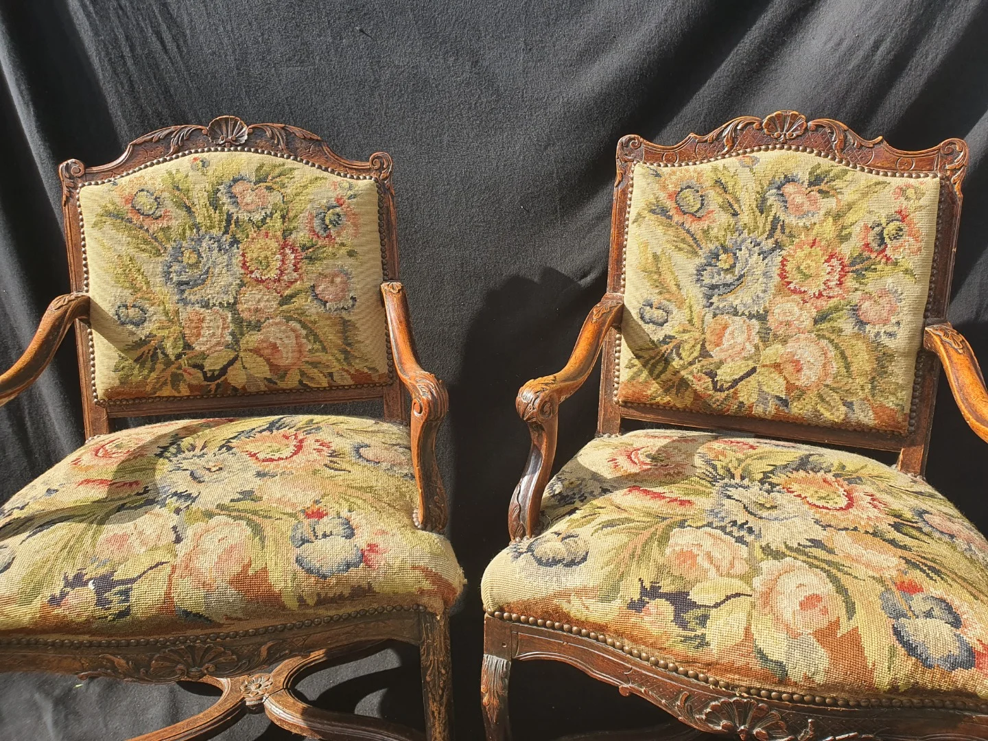 PAIR OF FRENCH REGENCY PERIOD ARMCHAIRS
