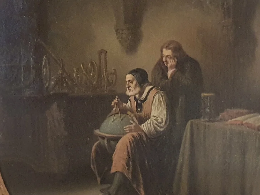 tableau Le Géographe,la leçon scientifique. Victor Jeanneney.