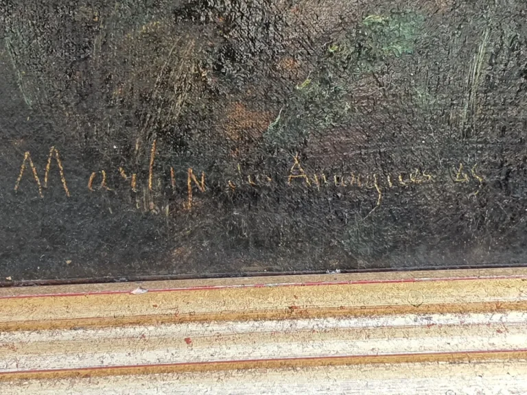 Martin des Amoignes,tableau paysage.