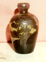 Vase Muller Frères Croix Mare,pâte de verre
