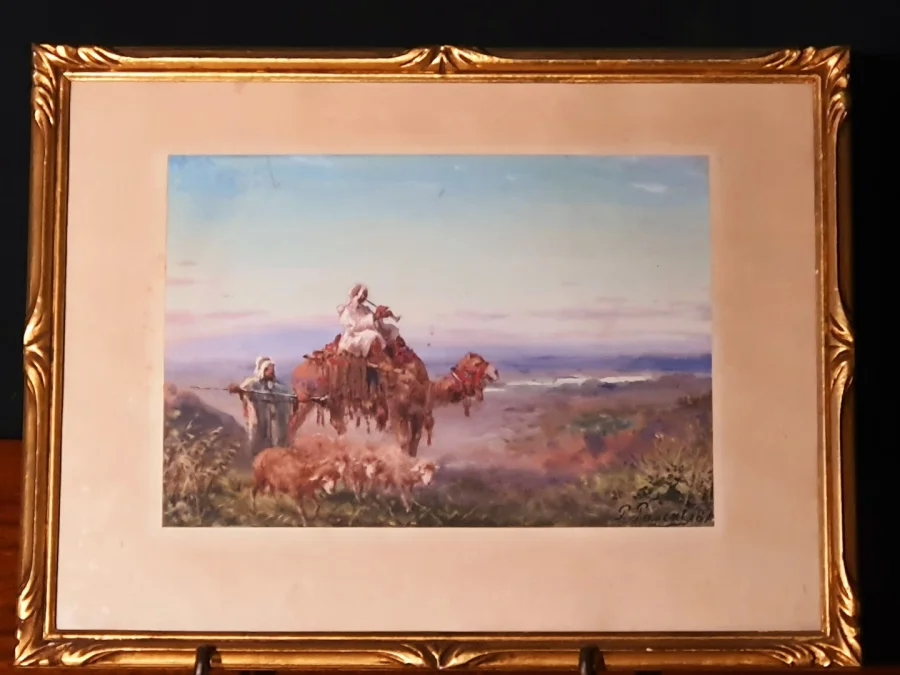 Tableau orientaliste Paul Pascal XIX siècle.