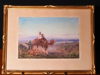 Tableau orientaliste Paul Pascal XIX siècle.