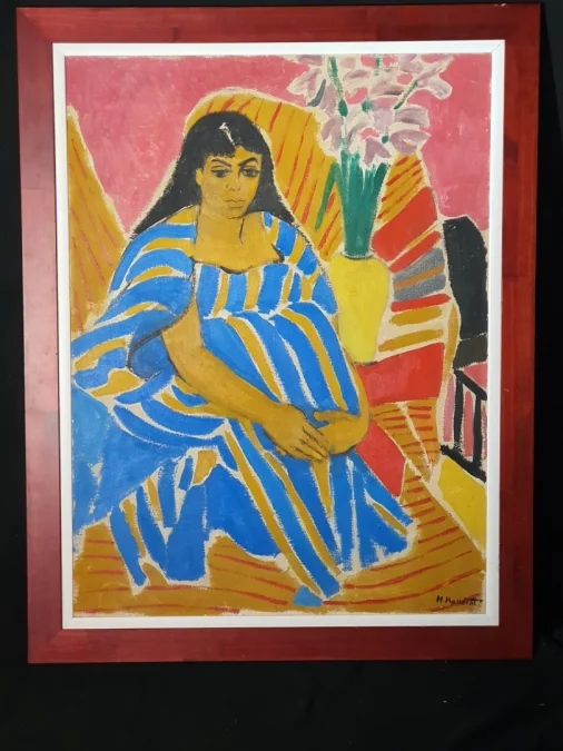 MATISSE SCHOOL PAINTING by HELENE BAUDROT