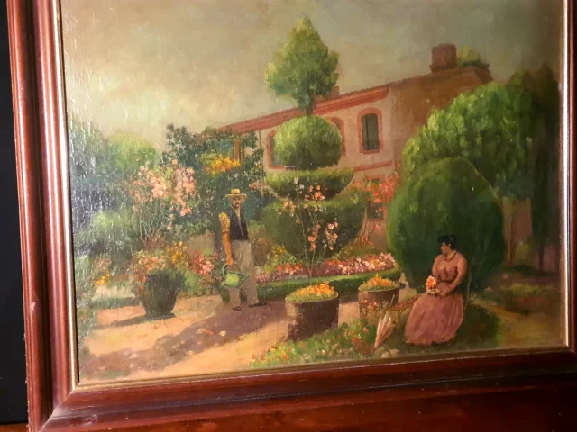 19th CENTURY FRENCH OIL ON CANVAS