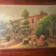 Tableau jardin,parc animé.