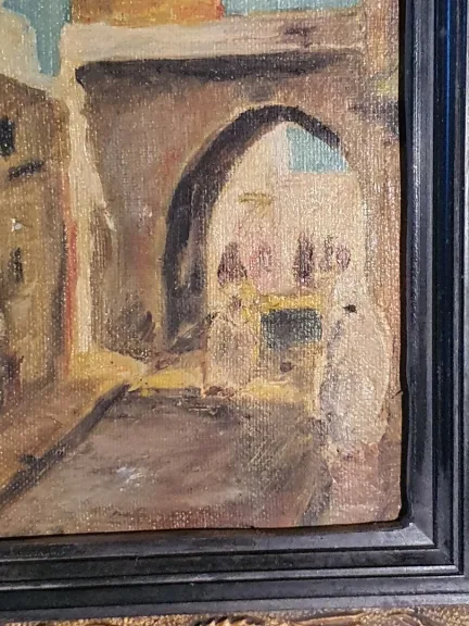 Tableau orientaliste Rabat, Jan Fardel