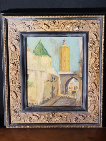 Tableau orientaliste Rabat, Jan Fardel