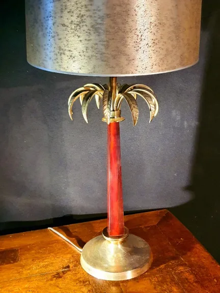 Lampe palmier goût Jansen