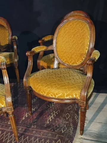 LOUIS XVI PERIOD ARMCHAIRS