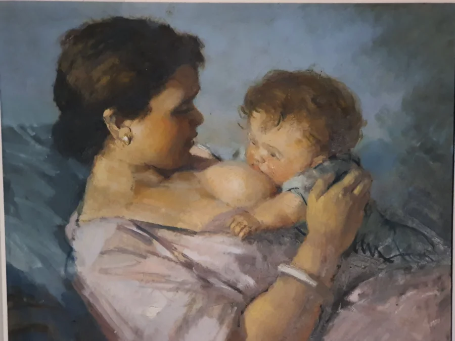 Tableau maternité Jean Gilis.