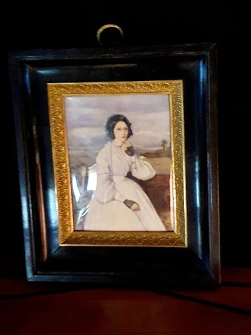 MINIATURE ON IVORY