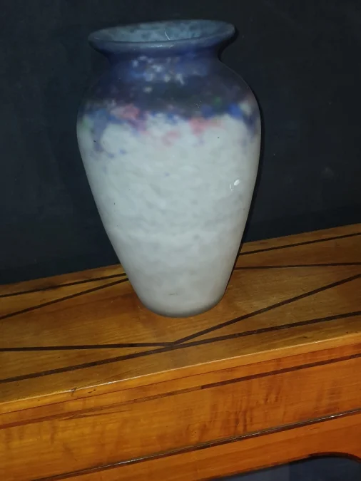 Vase pate de verre Muller Lunéville.
